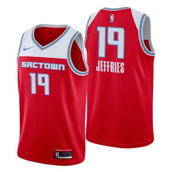 2019-20 Sacramento Kings Trikot City Edition #19 DaQuan Jeffries Rot