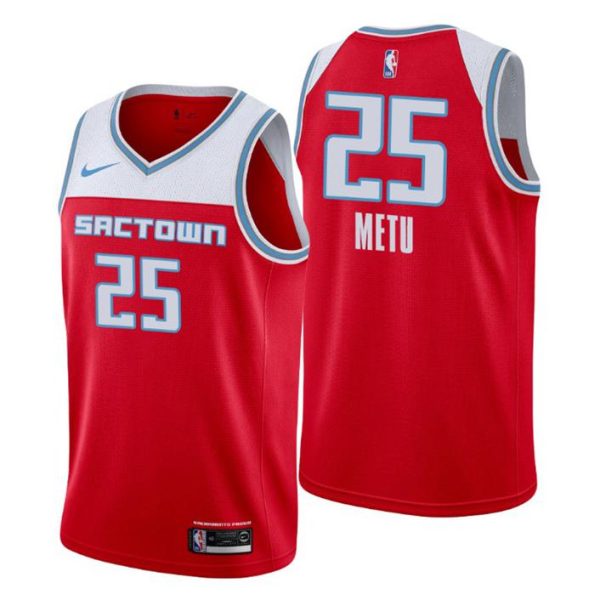 2019-20 Sacramento Kings Trikot City Edition #25 Chimezie Metu Rot