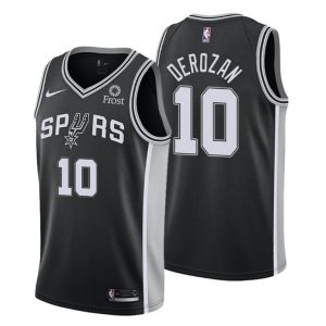 2020-21 #10 DeMar DeRozan San Antonio Spurs Trikot Schwarz Icon Edition