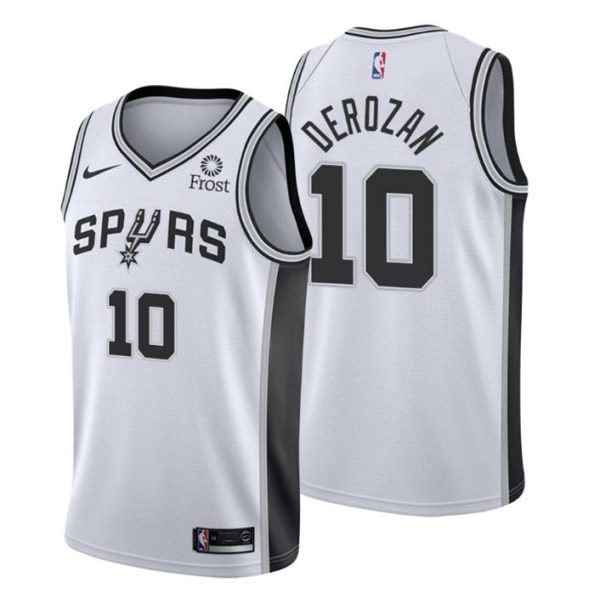 2020-21 #10 DeMar DeRozan San Antonio Spurs Trikot Weiß Association Edition