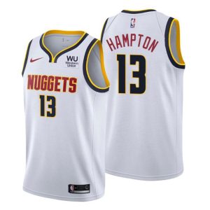 2020-21 #13 R. J. Hampton Denver Nuggets Trikot Weiß Association Edition