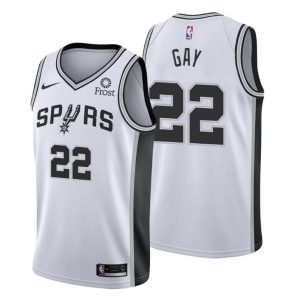 2020-21 #22 Rudy Gay San Antonio Spurs Trikot Weiß Association Edition