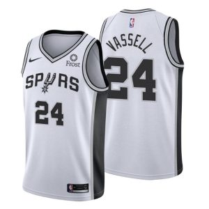 2020-21 #24 Devin Vassell San Antonio Spurs Trikot Weiß Association Edition