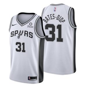 2020-21 #31 Keita Bates-Diop San Antonio Spurs Trikot Weiß Association Edition