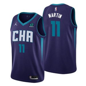 2020-21 Charlotte Hornets Trikot #11 Cody Martin Lila Statement Edition