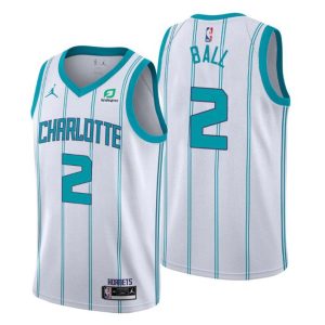 2020-21 Charlotte Hornets Trikot #2 LaMelo Ball Weiß Statement Edition