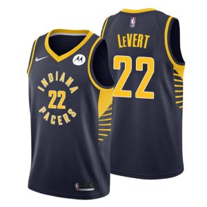 2020-21 Indiana Pacers Trikot #22 Caris LeVert Navy Icon Edition