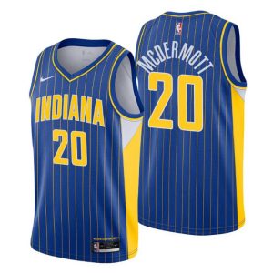 2020-21 Indiana Pacers Trikot Swingman Doug McDermott No. 20 City Edition Blau
