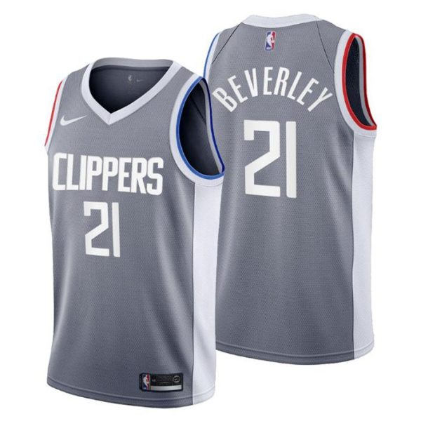 2020-21 LA Clippers No.21 Patrick Beverley Earned Edition Grau