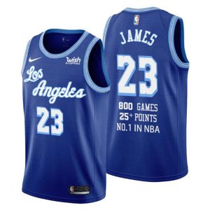 2020-21 Los Angeles Lakers Trikot LeBron James No. 23 Special Commemoration Royal