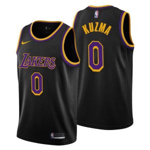 2020-21 Los Angeles Lakers Trikot No. 0 Kyle Kuzma Earned Edition Schwarz
