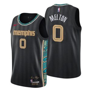 2020-21 Memphis Grizzlies Trikot Swingman De’Anthony Melton No. 0 City Edition Schwarz