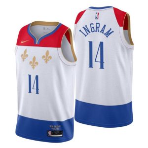 2020-21 New Orleans Pelicans Trikot Swingman Brandon Ingram No. 14 City Edition Weiß