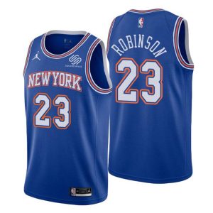 2020-21 New York Knicks Trikot #23 Mitchell Robinson Blau Statement Edition