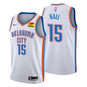 2020-21 Oklahoma City Thunder Trikot #15 Josh Hall Patch Love’s Travel Stops Weiß Associateion Edition