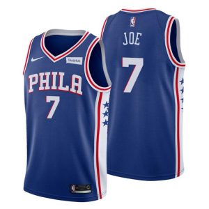 2020-21 Philadelphia 76ers Trikot #7 Isaiah Joe Blau Icon Edition