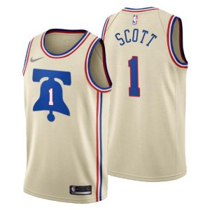2020-21 Philadelphia 76ers Trikot No.1 Mike Scott Earned Edition Cream