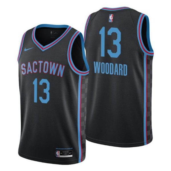 2020-21 Sacramento Kings Trikot City Edition #13 Robert Woodard II Schwarz