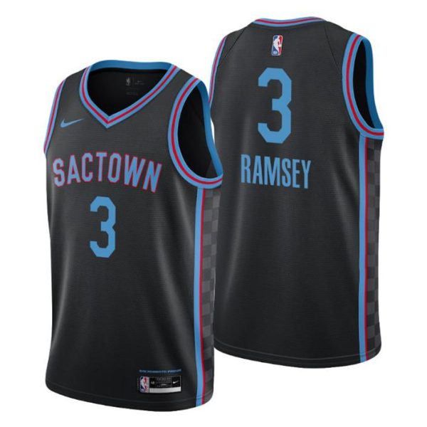 2020-21 Sacramento Kings Trikot City Edition #3 Jahmi’us Ramsey Schwarz