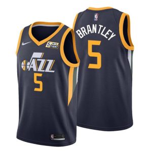 2020-21 Utah Jazz Trikot #5 Jarrell Brantley Schwarz Icon Edition