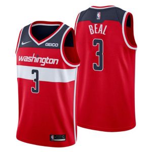 2020-21 Washington Wizards Trikot #3 Bradley Beal Rot Icon Edition
