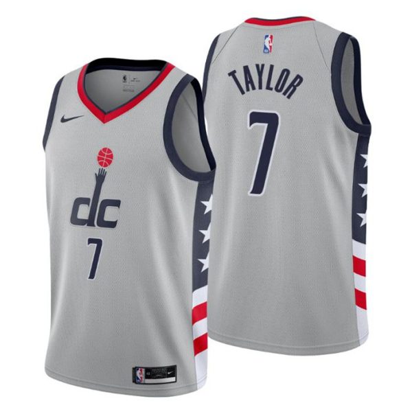 2020-21 Washington Wizards Trikot Swingman Marlon Taylor No. 7 City Edition Grau