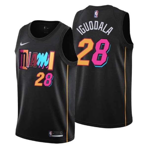 2021-22 Miami Heat Trikot Andre Iguodala #28 City Edition Schwarz