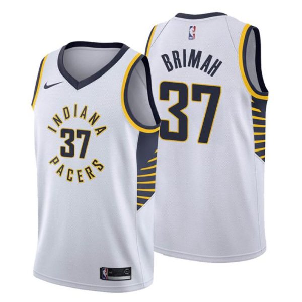 2021 Indiana Pacers Trikot Association #37 Amida Brimah Weiß