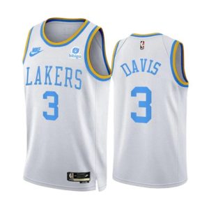 Anthony Davis 3 Los Angeles Lakers Trikot Classic Edition 2022-23 Weiß Version Swingman Herren