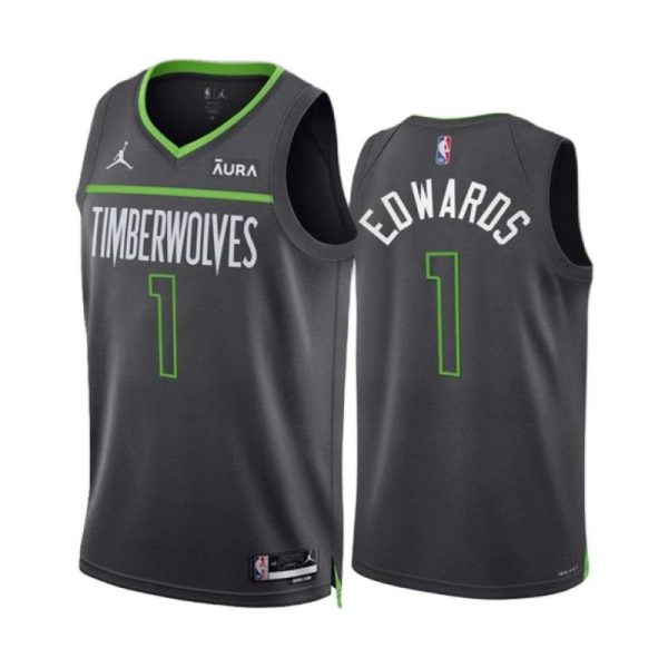 Anthony Edwards 1 Minnesota Timberwolves Trikot Jordan Statement Edition 2022-23 Swingman Herren