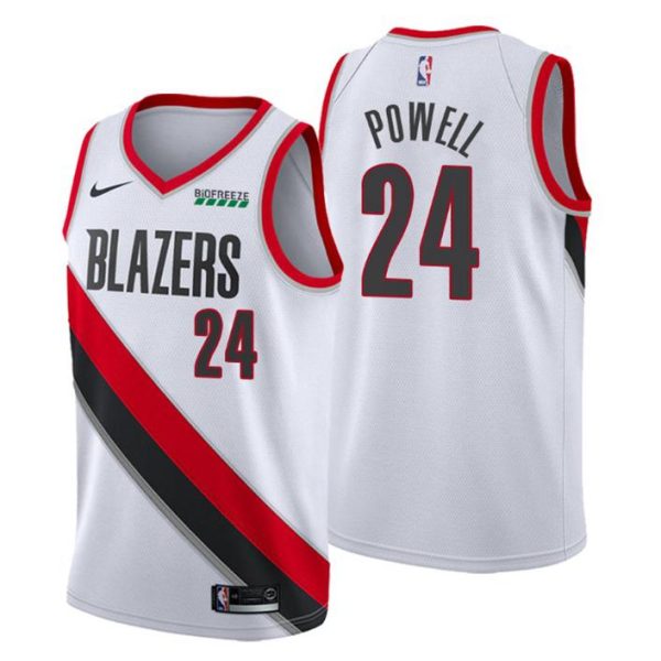 Association Edition #24 Norman Powell Swingman Weiß Portland Trail Blazers Trikot