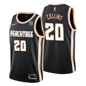 Atlanta Hawks Trikot #20 John Collins 2019-20 City Schwarz Swingman – Herren