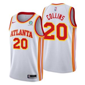 Atlanta Hawks Trikot #20 John Collins 2020-21 Weiß Association Edition – Herren