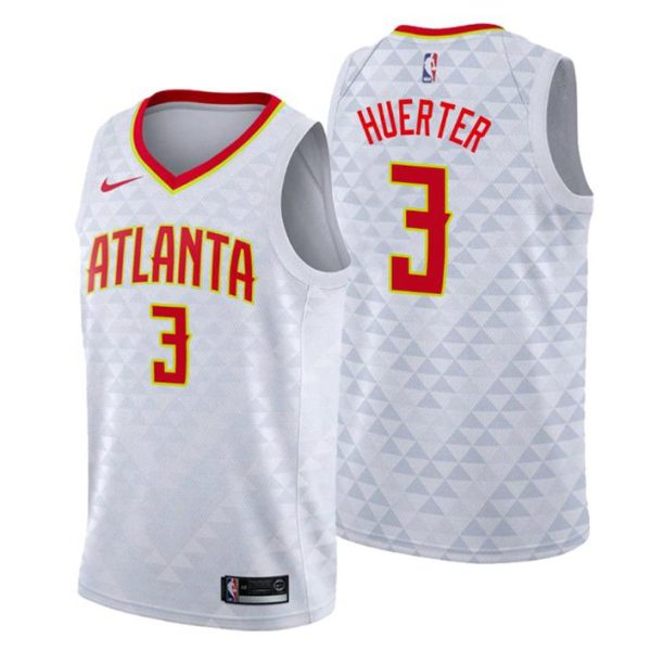 Atlanta Hawks Trikot #3 Kevin Huerter Association Weiß Swingman – Herren