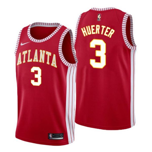 Atlanta Hawks Trikot #3 Kevin Huerter Classic Edition Rot Swingman – Herren