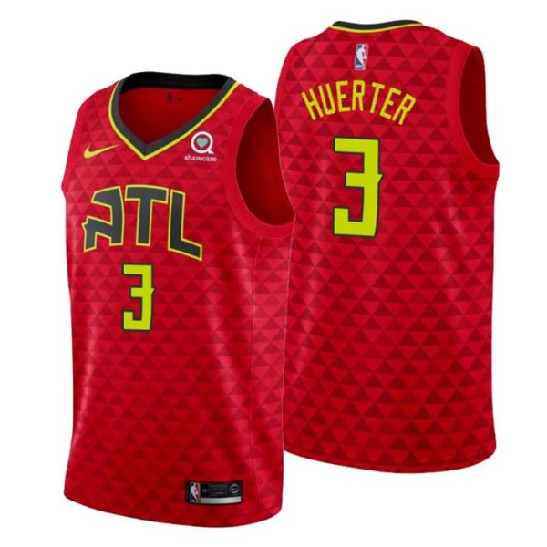 Atlanta Hawks Trikot #3 Kevin Huerter Statement Rot Swingman – Herren