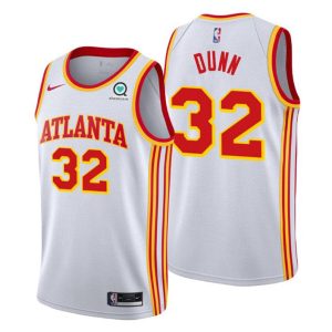 Atlanta Hawks Trikot #32 Kris Dunn 2020-21 Weiß Association Edition – Herren