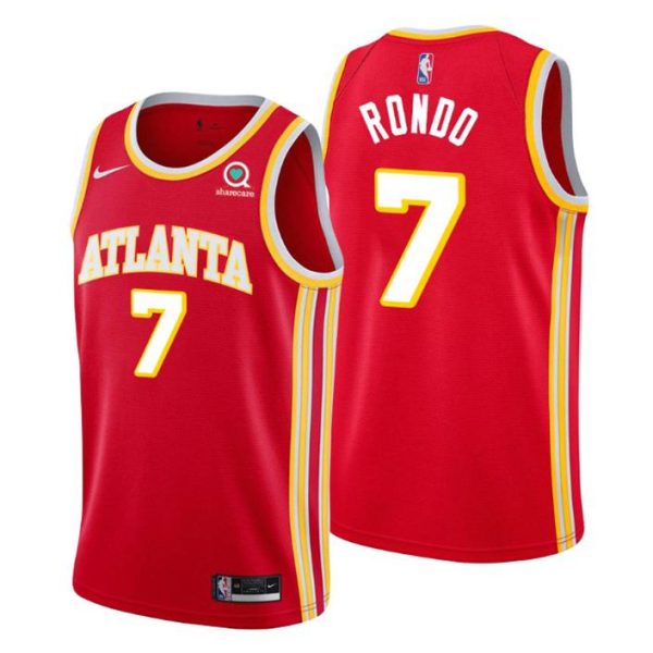 Atlanta Hawks Trikot #7 Rajon Rondo 2020-21 Rot Icon Edition – Herren