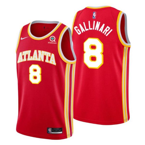 Atlanta Hawks Trikot #8 Danilo Gallinari 2020-21 Rot Icon Edition – Herren