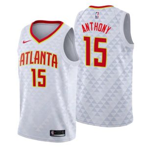 Atlanta Hawks Trikot Carmelo Anthony #15 Association Weiß Swingman – Herren