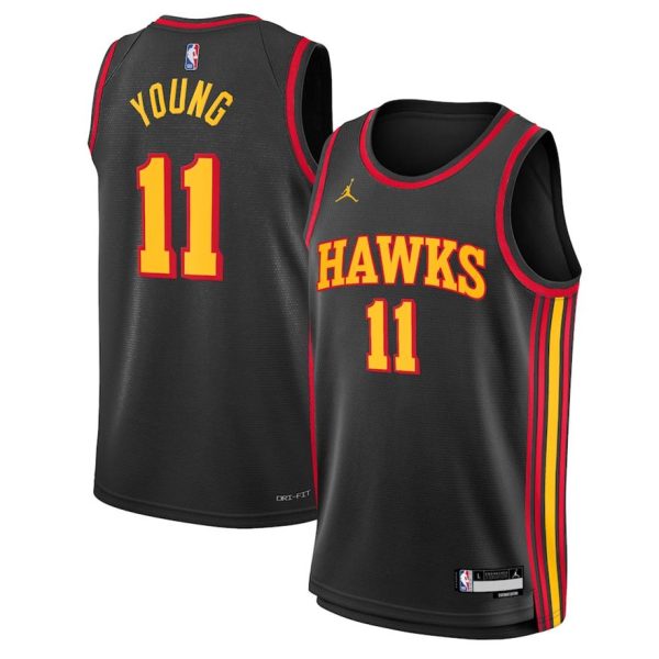 Atlanta Hawks Trikot Jordan Statement Edition Swingman 22 – Schwarz – Trae Young – Kinder