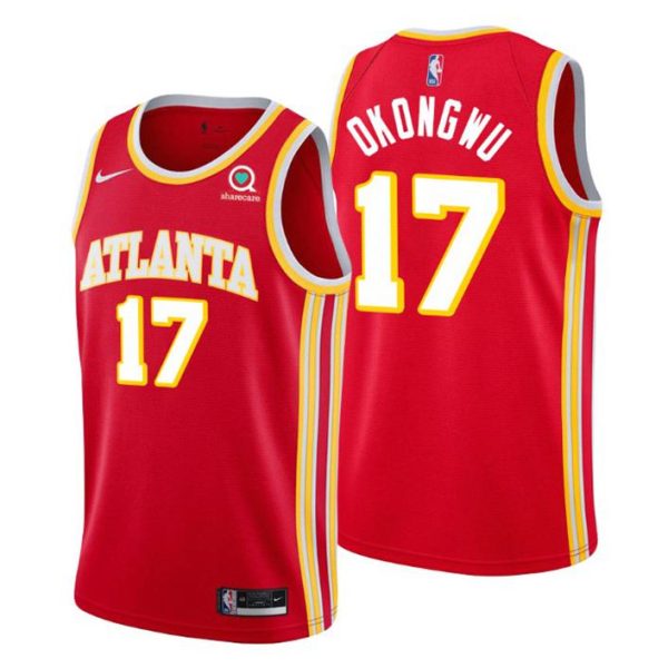 Atlanta Hawks Trikot Onyeka Okongwu #17 2020-21 Rot Icon Edition – Herren