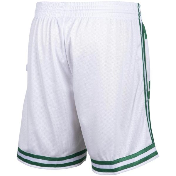 Boston Celtics Mitchell & Ness Hardwood Classics 1986 NBA Finals Big Face 2.0 Shorts – Weiß