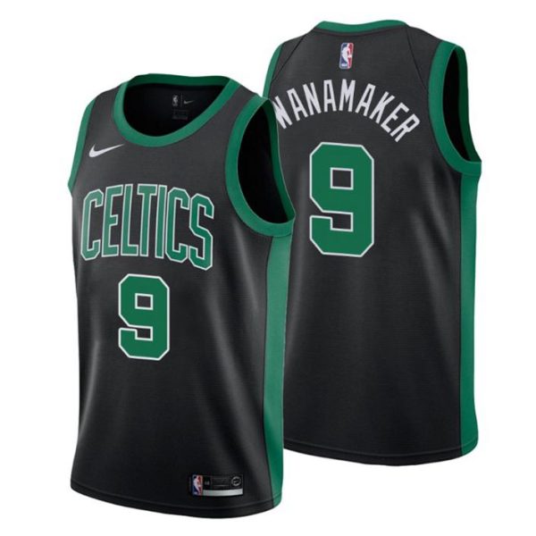 Boston Celtics Trikot #9 Brad Wanamaker Statement Schwarz Swingman – Kinder