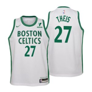 Boston Celtics Trikot Daniel Theis No.27 City Weiß 2020-21 Kinder