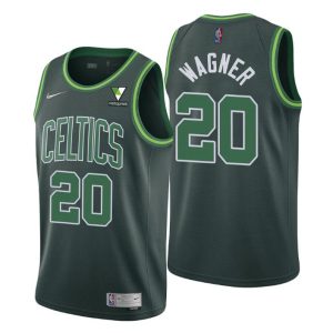 Boston Celtics Trikot Earned Edition #20 Moritz Wagner Grün – Herren