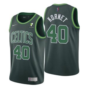 Boston Celtics Trikot Earned Edition #40 Luke Kornet Grün – Herren