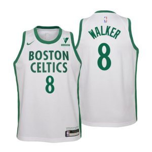 Boston Celtics Trikot Kemba Walker No.8 City Weiß 2020-21 Kinder