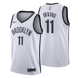 Brooklyn Nets Trikot #11 Kyrie Irving Association Weiß 2019-20 Swingman – Herren