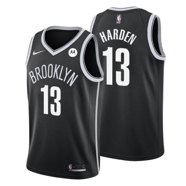 Brooklyn Nets Trikot #13 James Harden Schwarz 2020-21 Icon Edition – Kinder
